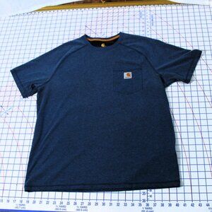 Carhartt Force Relaxed Fit Blue T-Shirt, Large